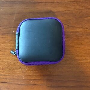 Black and Purple Zippered Case